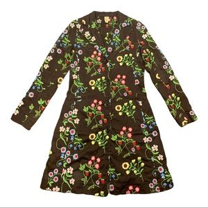 PEPPER ER Women’s Floral Embroidered Coat Size M